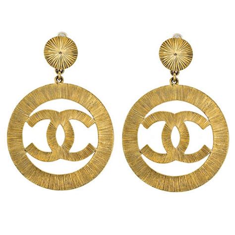 replica chanel earring|large chanel inspired earrings.